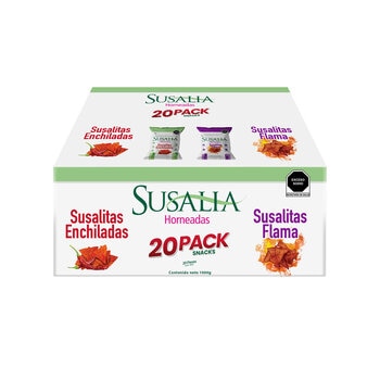 Susalia Surtido de Botanas Saludables 20 pzas de 50 g