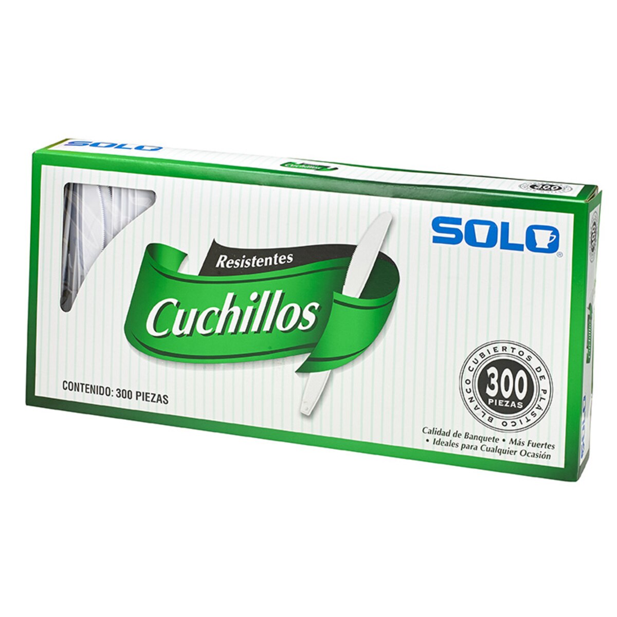 Solo Cuchillos de plástico 300 piezas