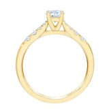 Anillo. Diamantes 0.75 CTW, Oro Amarillo 14K