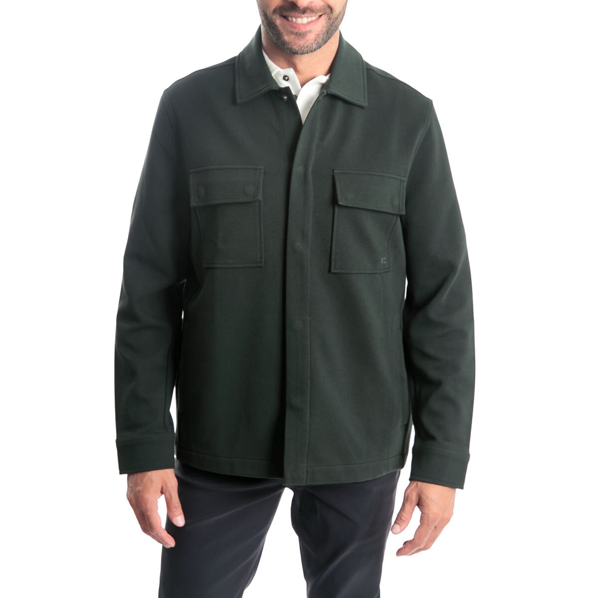 Kenneth Cole Sobrecamisa para Caballero Verde Grande Kenneth Cole Sobrecamisa para Caballero Verde Grande