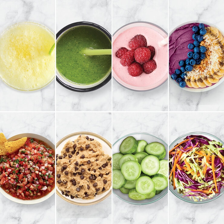 Ninja Deluxe Sistema de Cocina con Jarra de 2.6 L , Procesador de 9 Tazas, 2 Discos de Rebanado/triturado, 2 Vasos de 700 ml