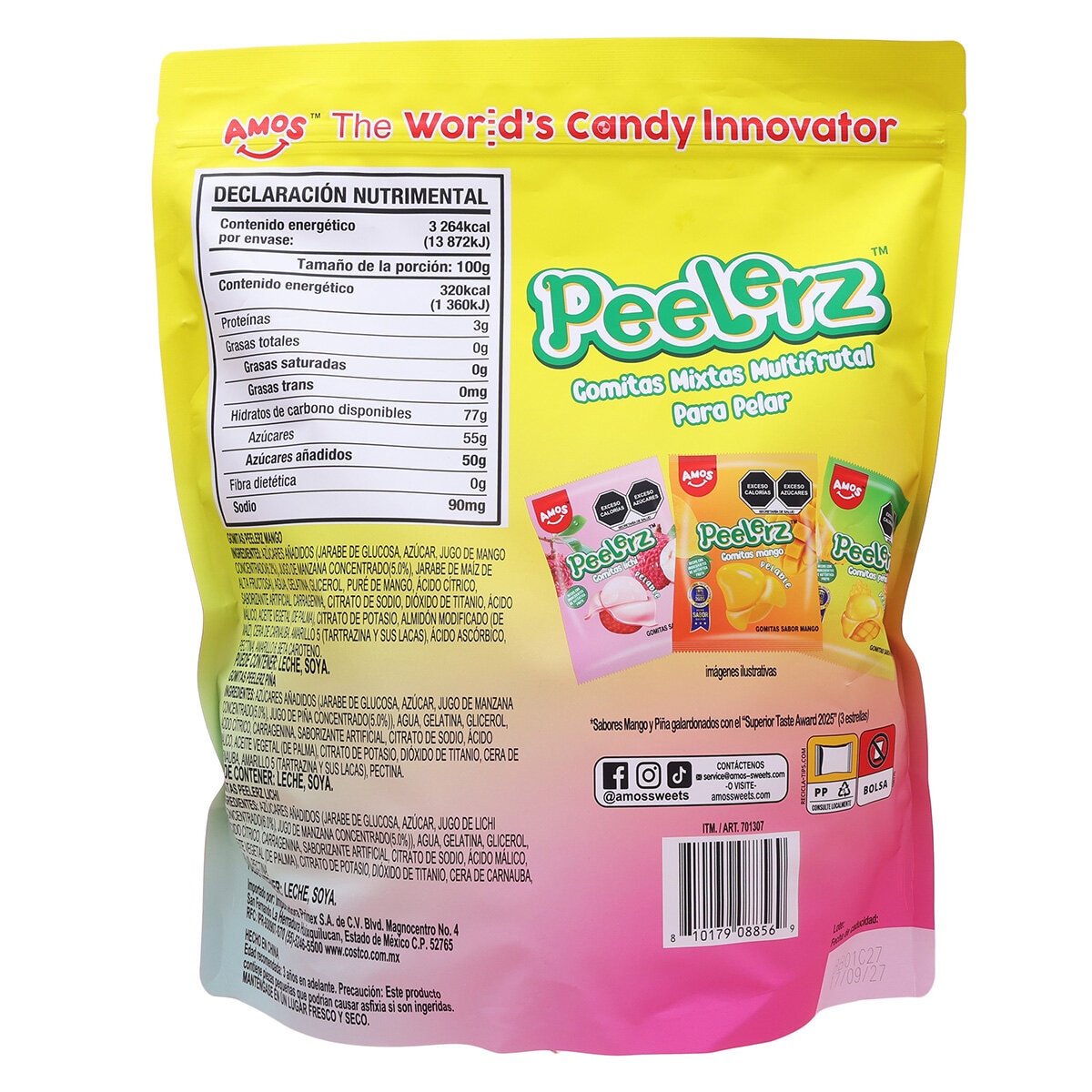 Peleerz Gomitas Mixtas Frutales 34/30 g Peleerz Gomitas Mixtas Frutales 34/30 g