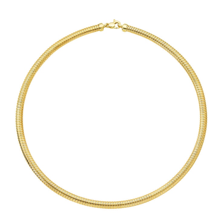 Cadena Tubogas, 45.72cm, Oro Amarillo 14K