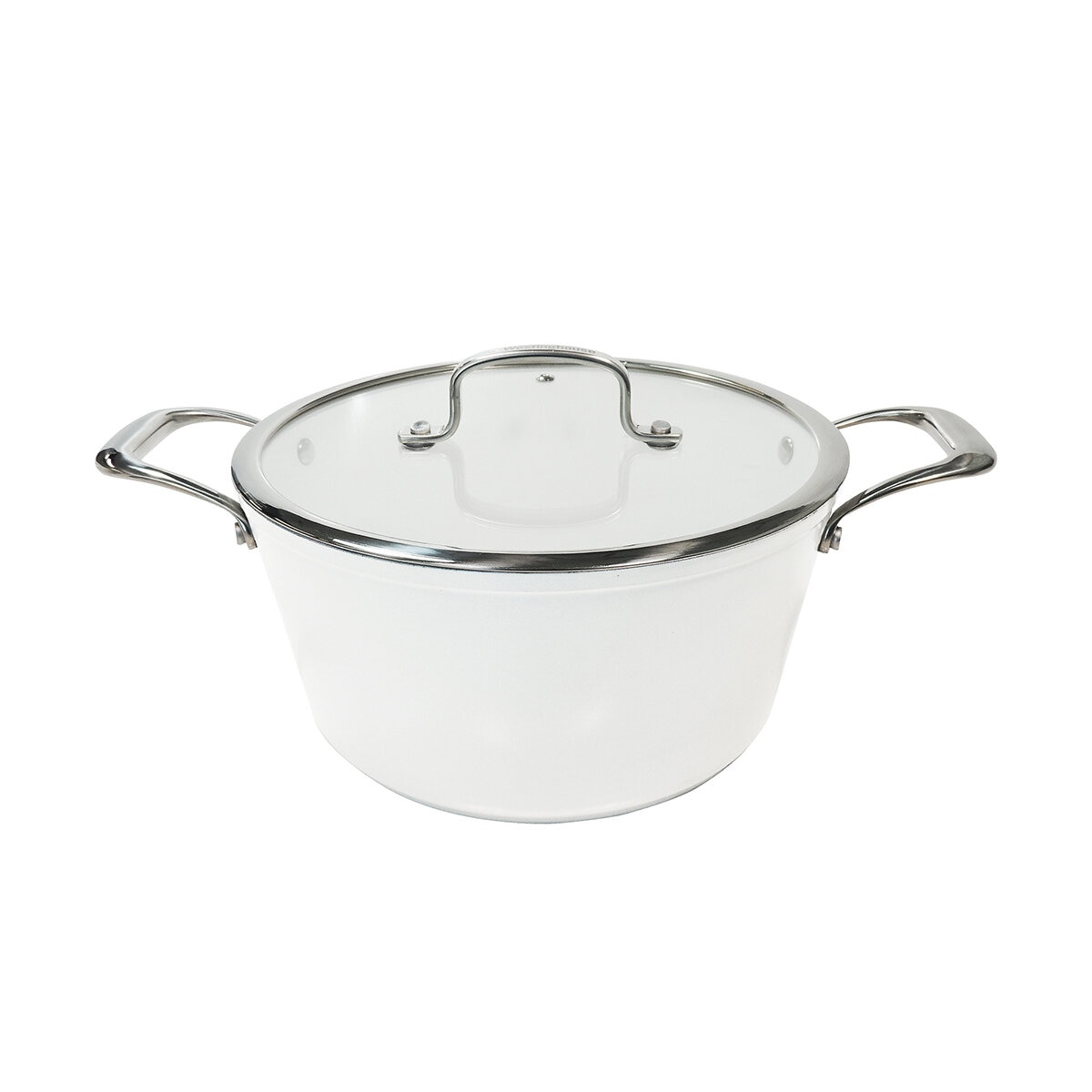 Westinghouse, Cacerola 28 cm de Cerámica Blanca, Acero Inoxidable