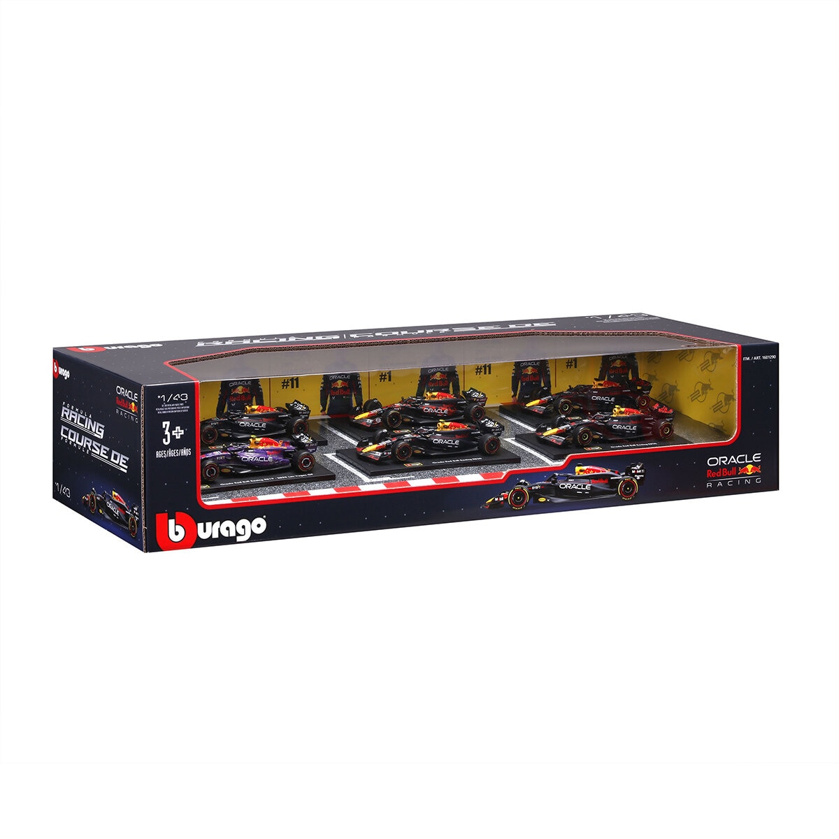 Colección de Autos de Carreras F1 Escala 1:43 Paquete de 6 Pzas. Red Bull
