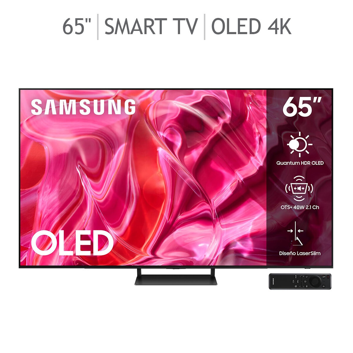 Televisor Smart TV LED de 65 pulgadas con pantalla 3840 x 2160