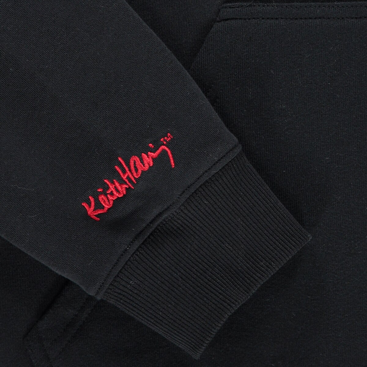 Keith Haring Sudadera para Caballero Negro Grande