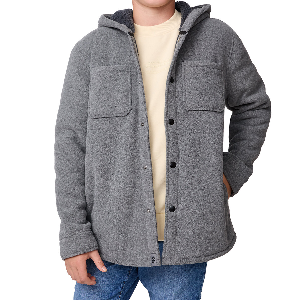 Free Country Chamarrra para Niños y Niñas Gris 10 / 12 Años Free Country Chamarrra para Niños y Niñas Gris 10 / 12 Años