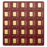 Lingotes de Oro 25 pz de 1g c/u PAMP, Dragón Buena Suerte