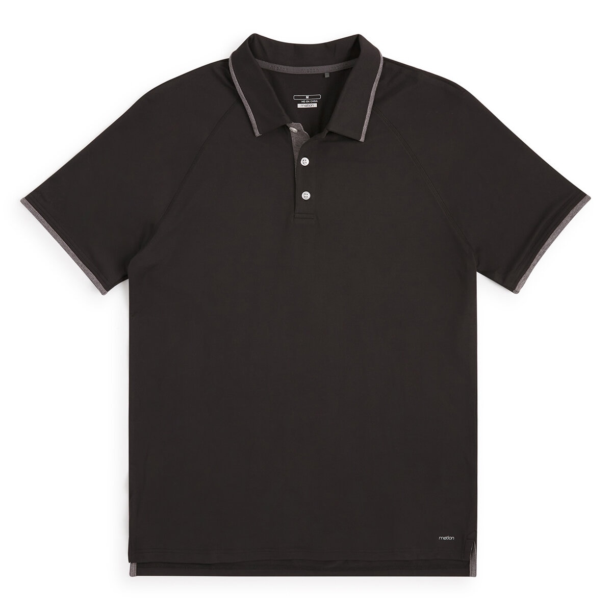 Motion Polo para Caballero Extra Grande Negro