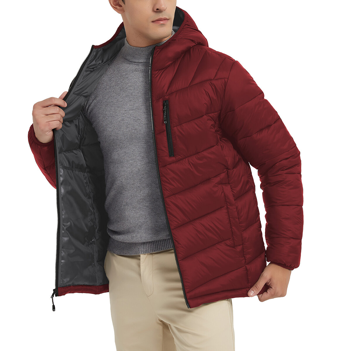 Hawke & Co Chamarra para Caballero Rojo Mediana