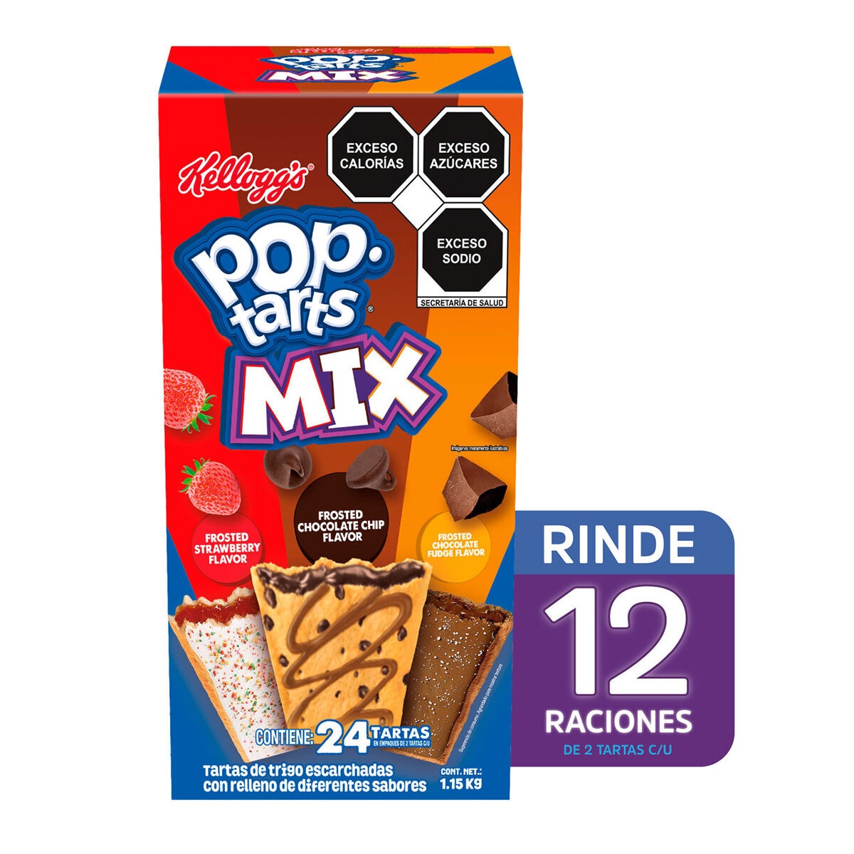 Kellogg's Pop Tarts Tartas de Trigo Escarchadas Rellenas 1.15 kg