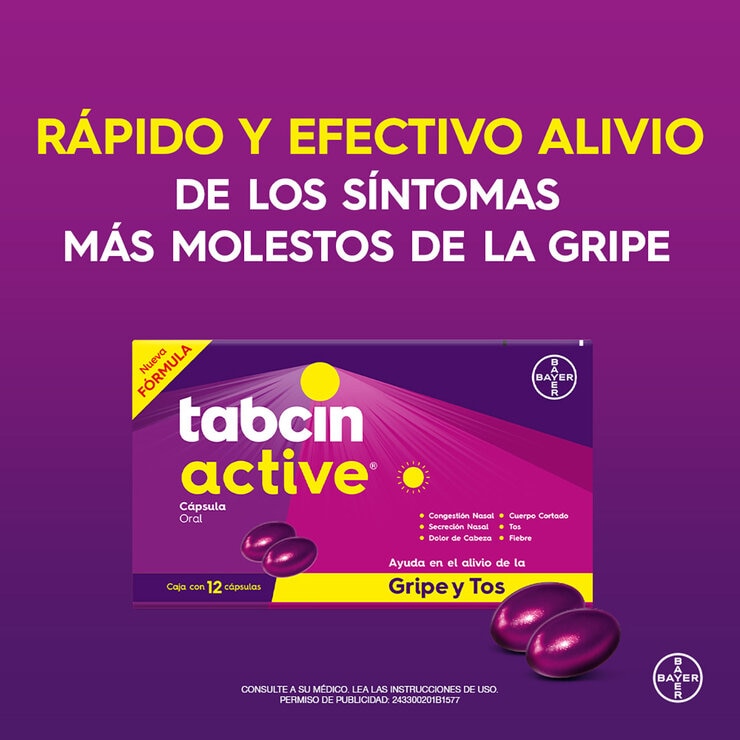 Tabcin Pods Active 2 Cajas de 12 Cápsulas c/u