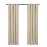 SUN + BLK Cortinas con Bloqueo Total de Luz 132 cm x 241 cm  BEIGE 
