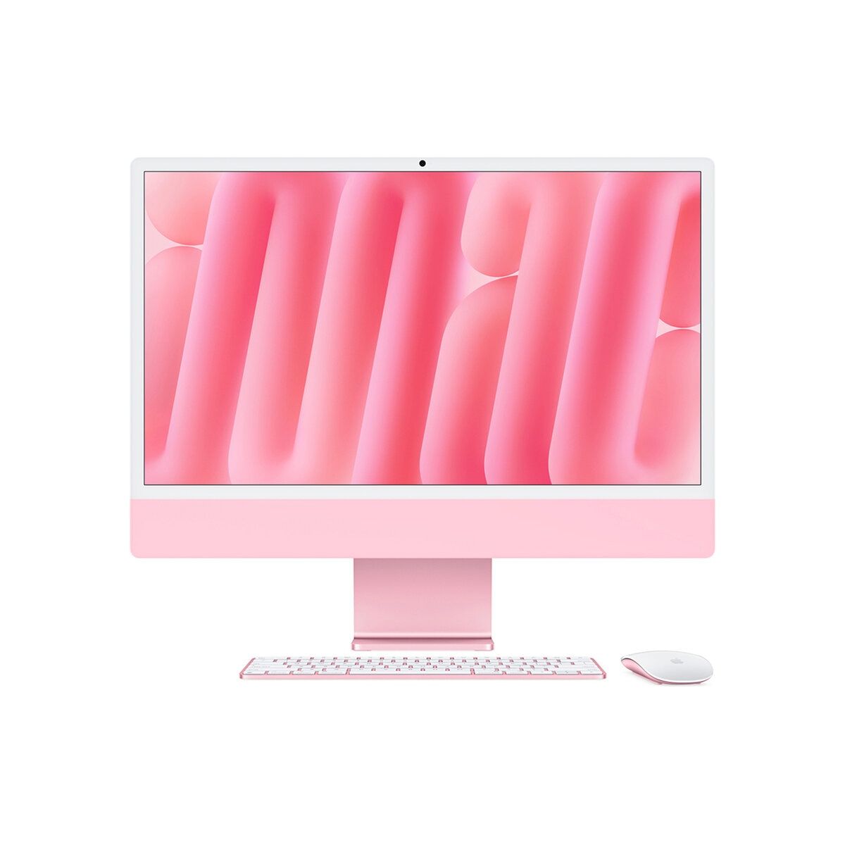 Apple iMac 24" 256GB 4.5K Chip M4 Rosa CPU de 8 núcleos GPU de 8 núcleos Memoria unificada de 16GB.