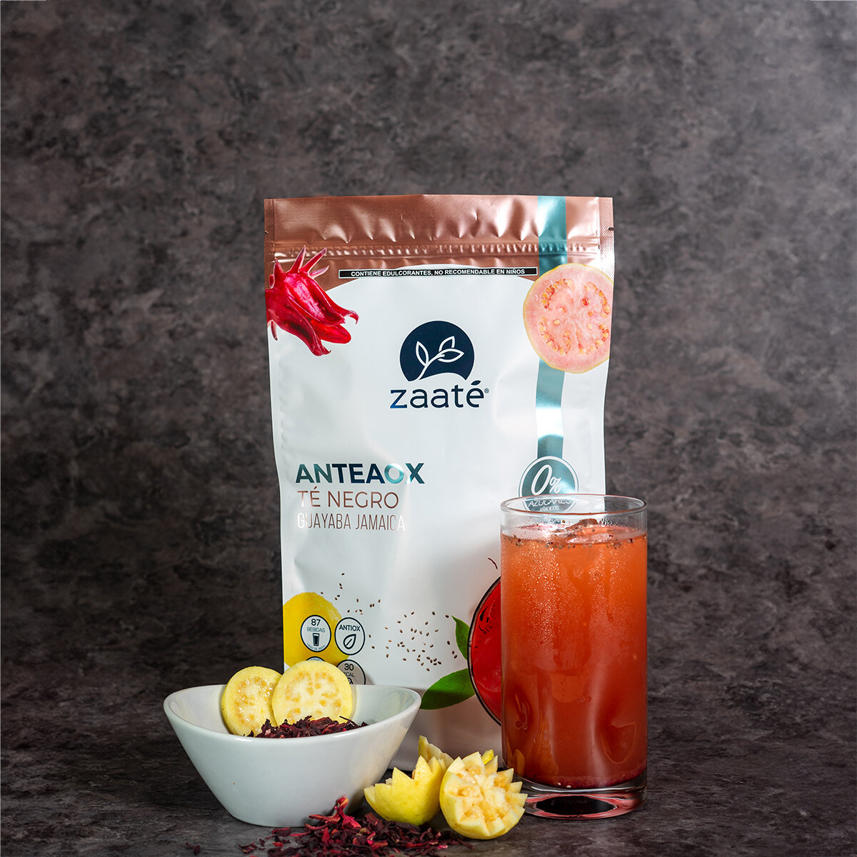 Zaaté Inmuno Tea Té Negro Guayaba Jamaica con Vitamina C