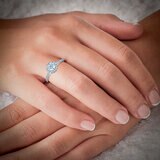 Anillo Nupcial de Diamantes 1.00ctw, Platino