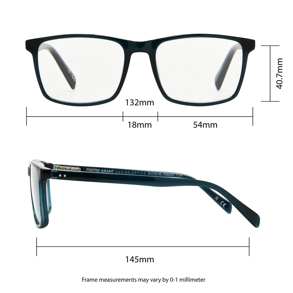 Foster Grant, Lentes de lectura, Dioptría +1.50 para Caballero