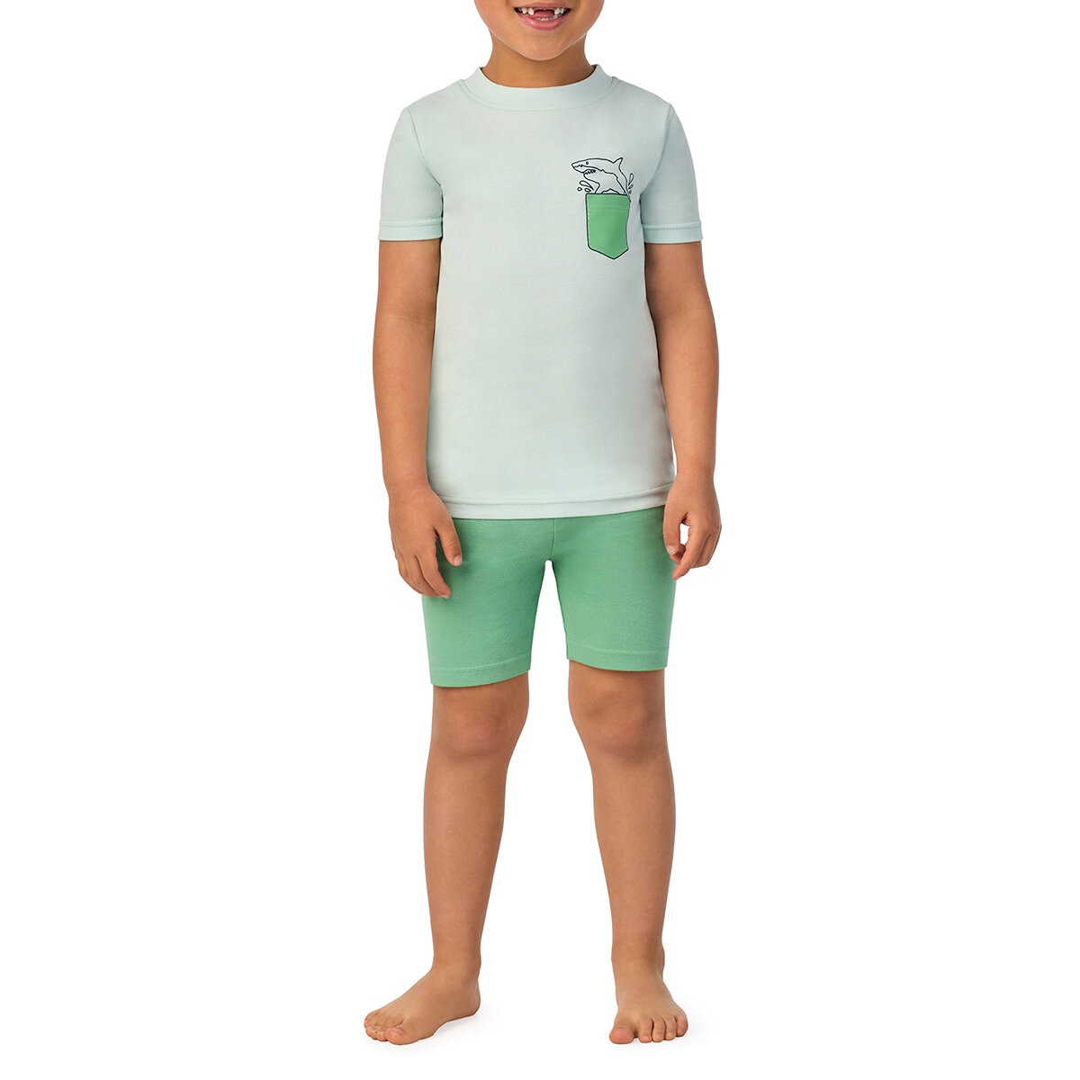 Kirkland Signature Pijama para Niños y Niñas 4 piezas Tiburón 4 Años