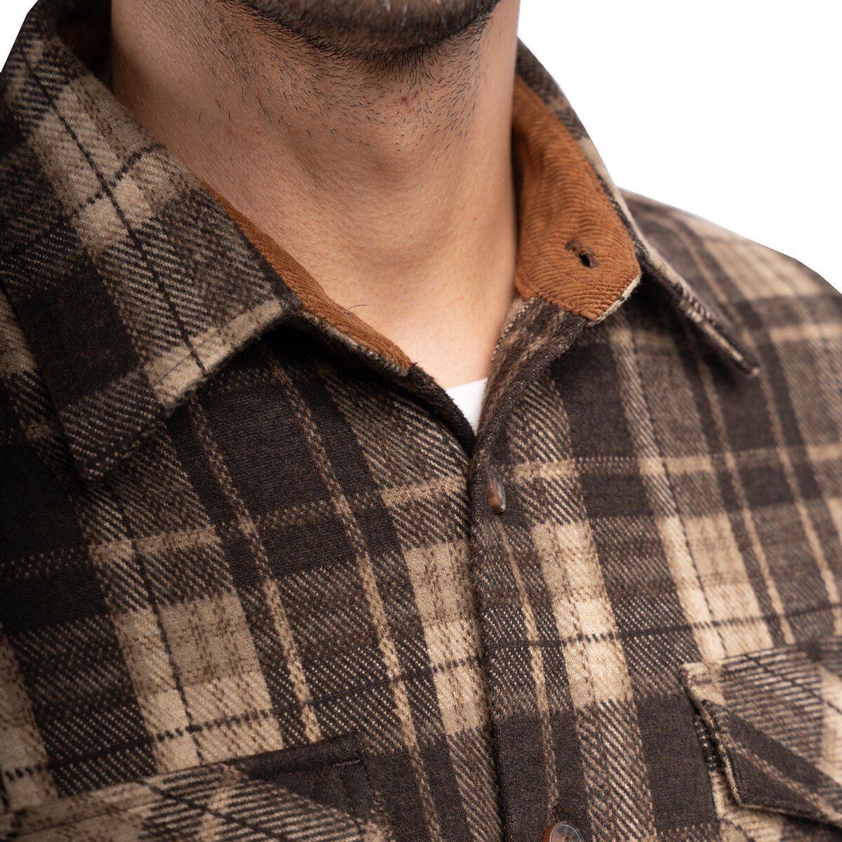 Jachs Camisa para Caballero Café Mediana