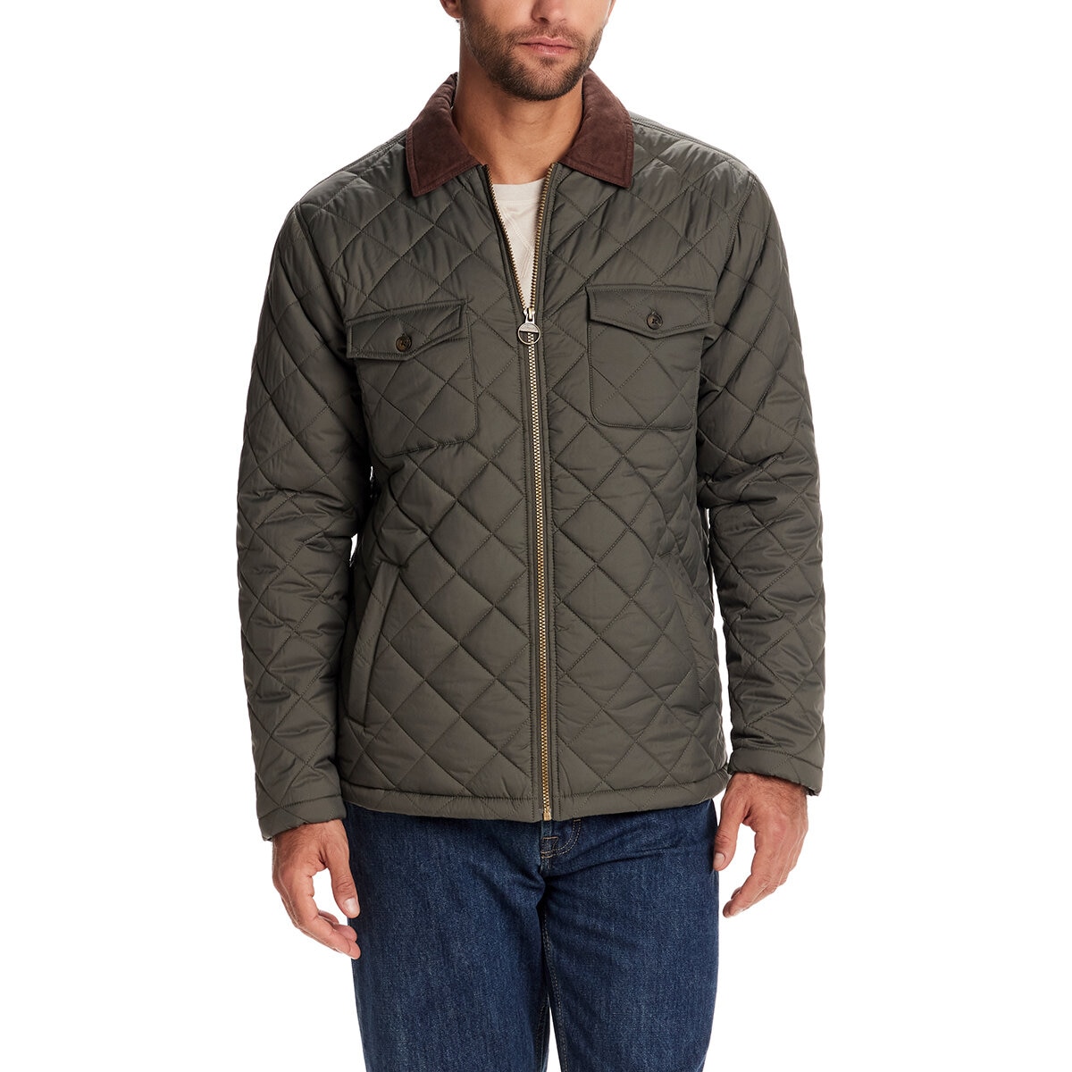 Weatherproof Vintage Chamarra para Caballero Verde Grande