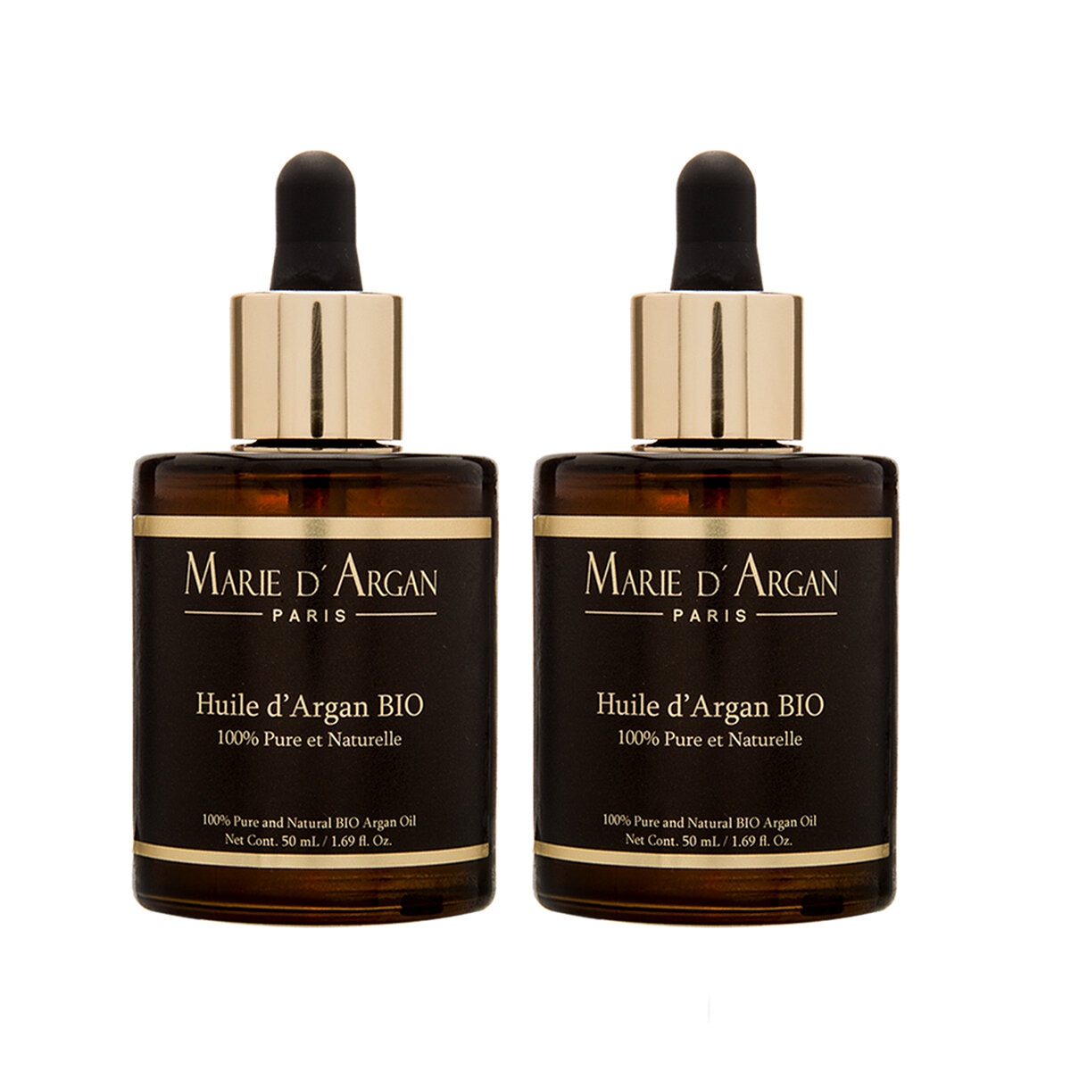 Marie D'Argan, Dúo Aceite de Argán 100% orgánico y vegano