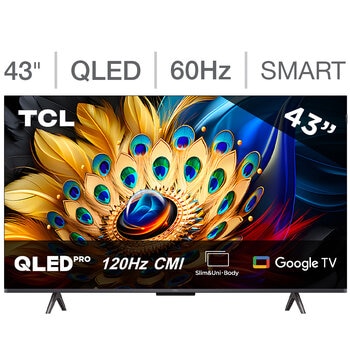 TCL Pantalla 43" QLED 4K Google TV