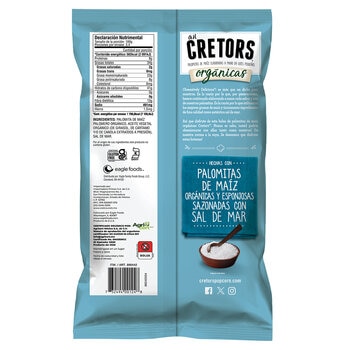 G.H Cretors Palomitas de Maíz Orgánicas con Sal 340 g