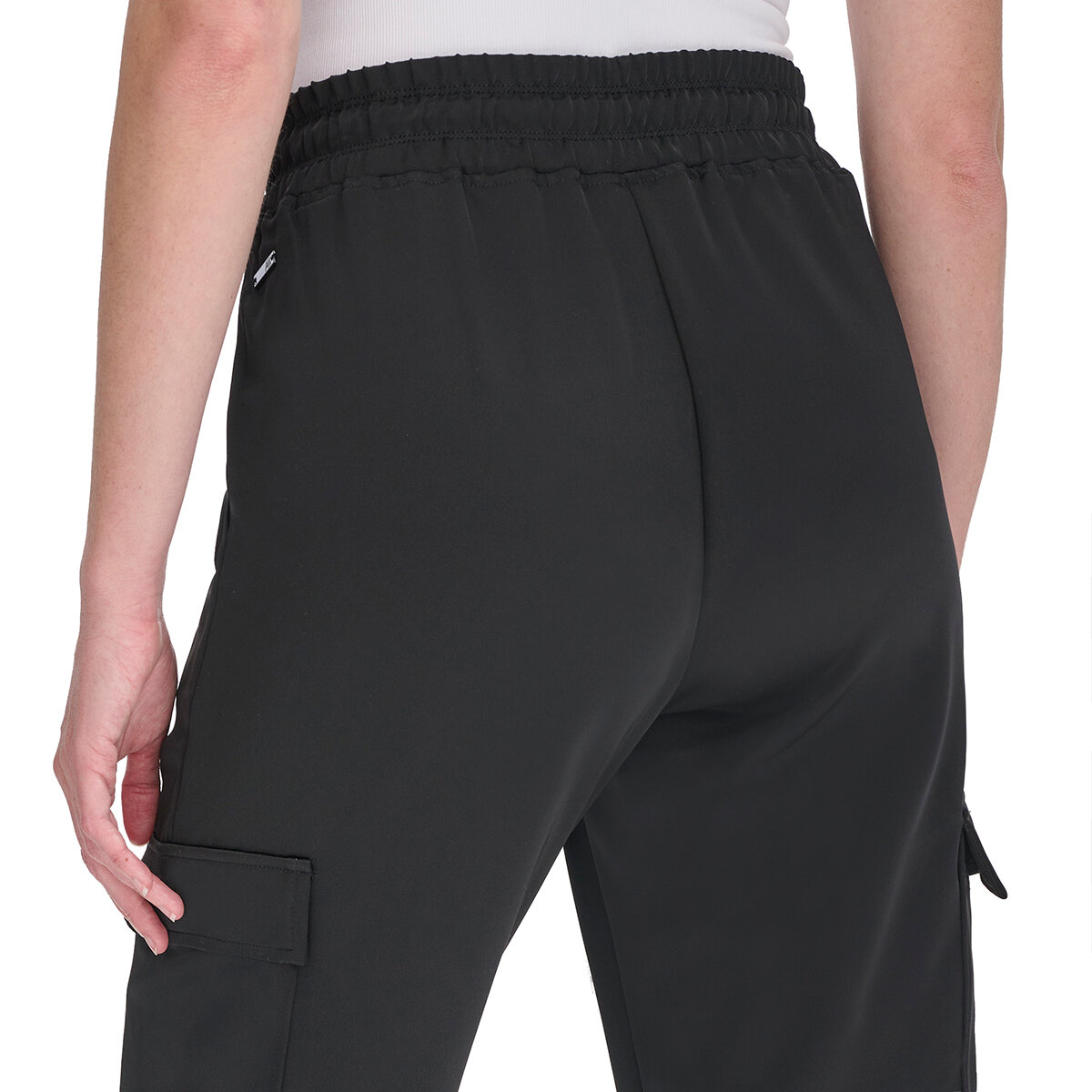 Marc NY Pantalones de Satín para Dama negro extra chica