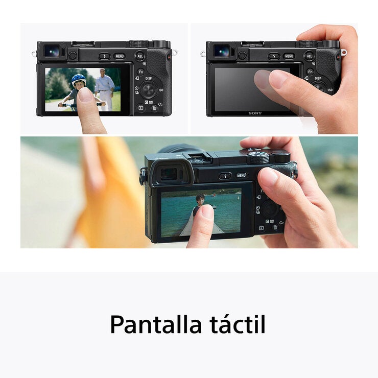 Sony Cámara Digital Mirrorless APS-C ILCE-6100K + Lente SELP16502