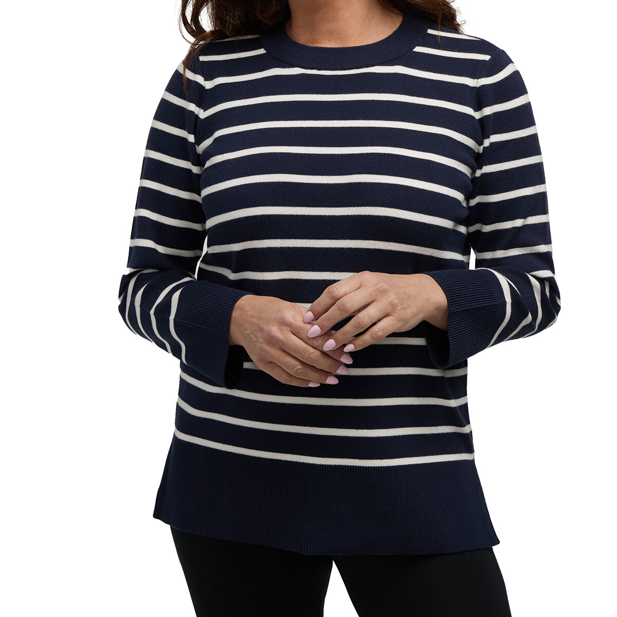 Teddi Rose Suéter para Dama Azul Grande