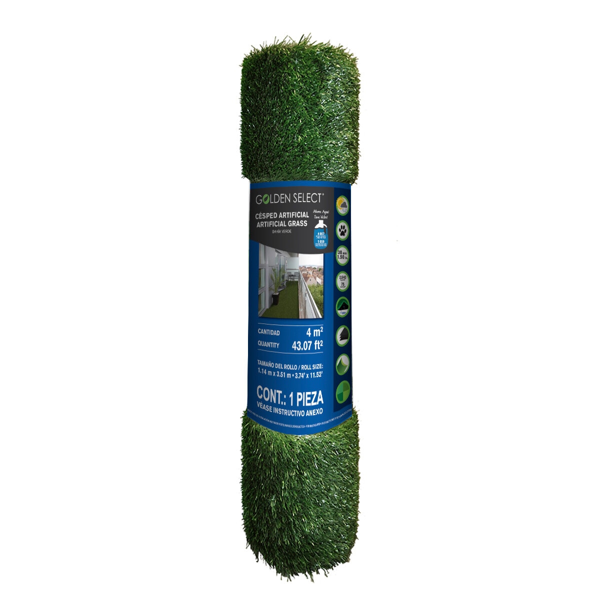 Golden Select Pasto Artificial de 1.14 m x 3.51 m