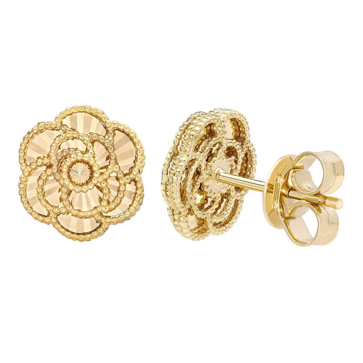 Aretes de oro amarillo 14KT