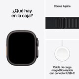 Apple Watch Ultra 3 (GPS + Cellular) Caja de Titanio Negro 49mm con Correa Alpine Loop M