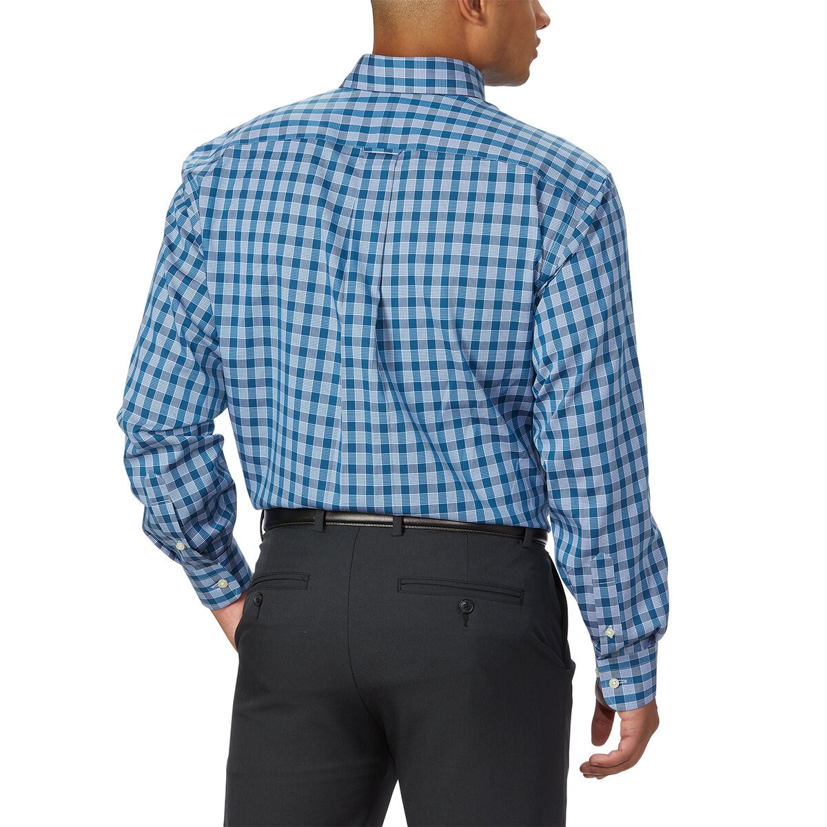 Kirkland Signature Camisa de vestir para Caballero Azul