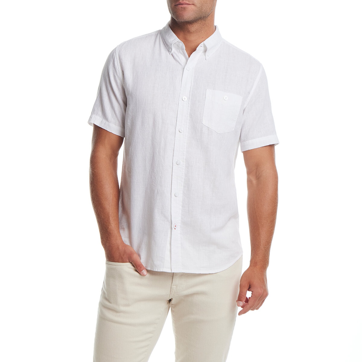 Weatherproof Vintage Camisa para Caballero Blanco Chica