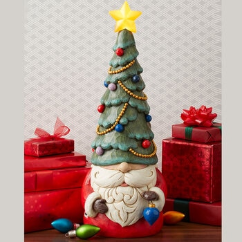 Gnomo Festivo con Luz LED