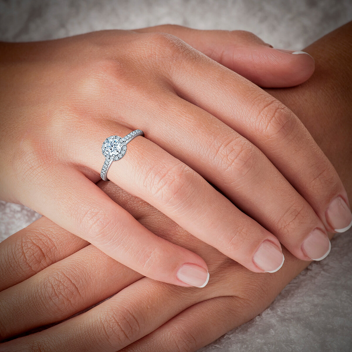 Anillo Nupcial de Diamantes 1.00ctw, Platino