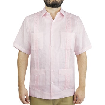Uxmal by Manchester, Guayabera 100% Lino para Caballero, Varios Colores y Tallas