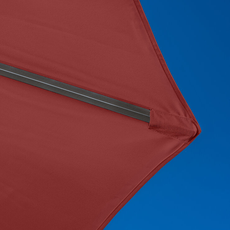 SunVilla, Sombrilla Redonda de 3m, Roja