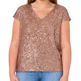 Vince Camuto Blusa para Dama Café Extra Grande