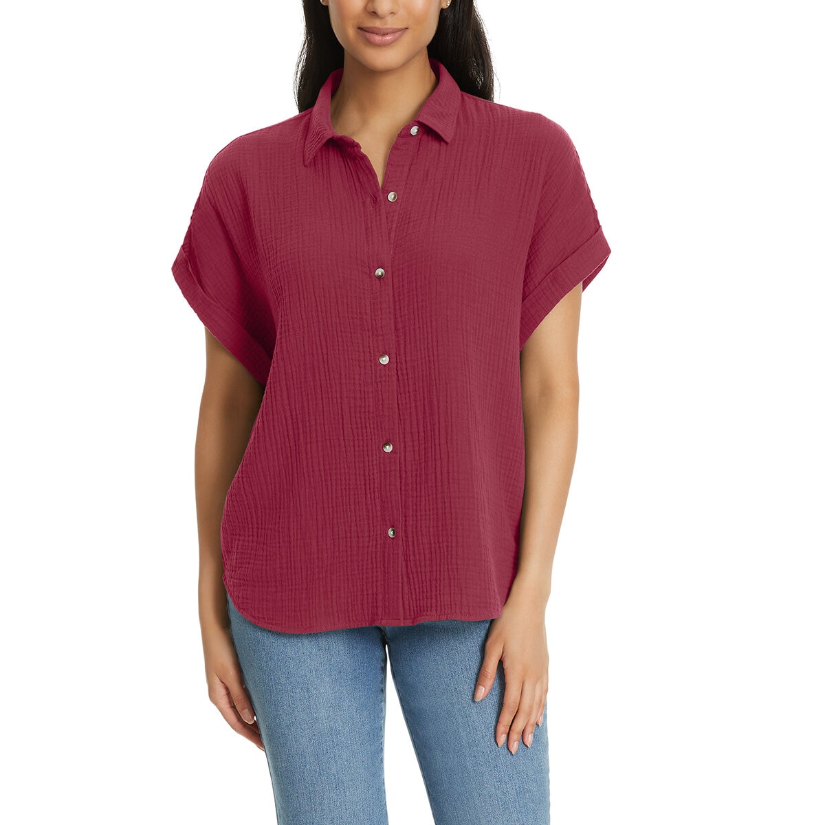 Jessica Simpson Blusa para Dama Rojo Extra Chica