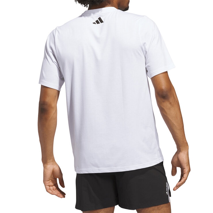 Adidas Playera Deportiva para Caballero Blanco Mediana