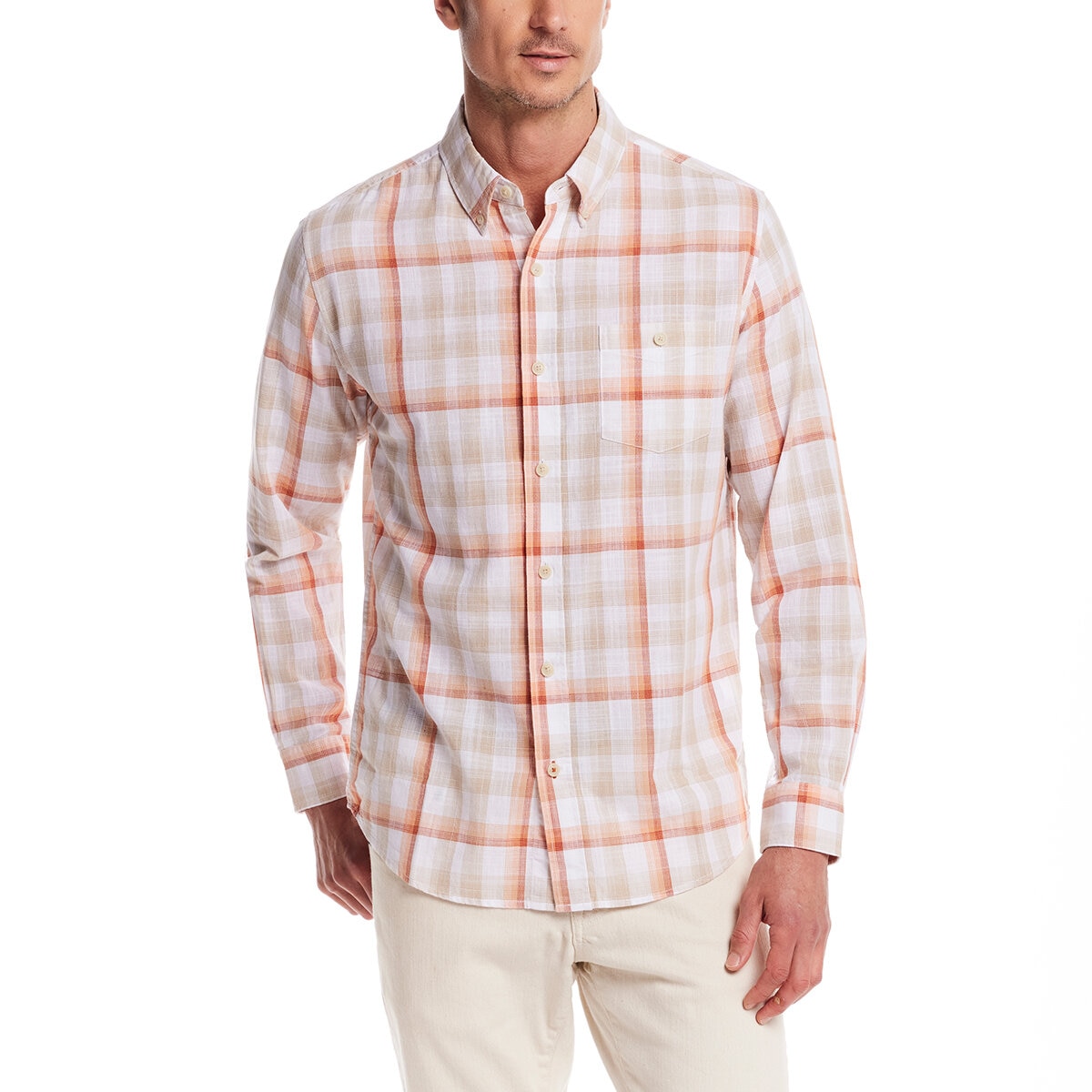 Weatherproof Vintage Camisa para Caballero Café Chica