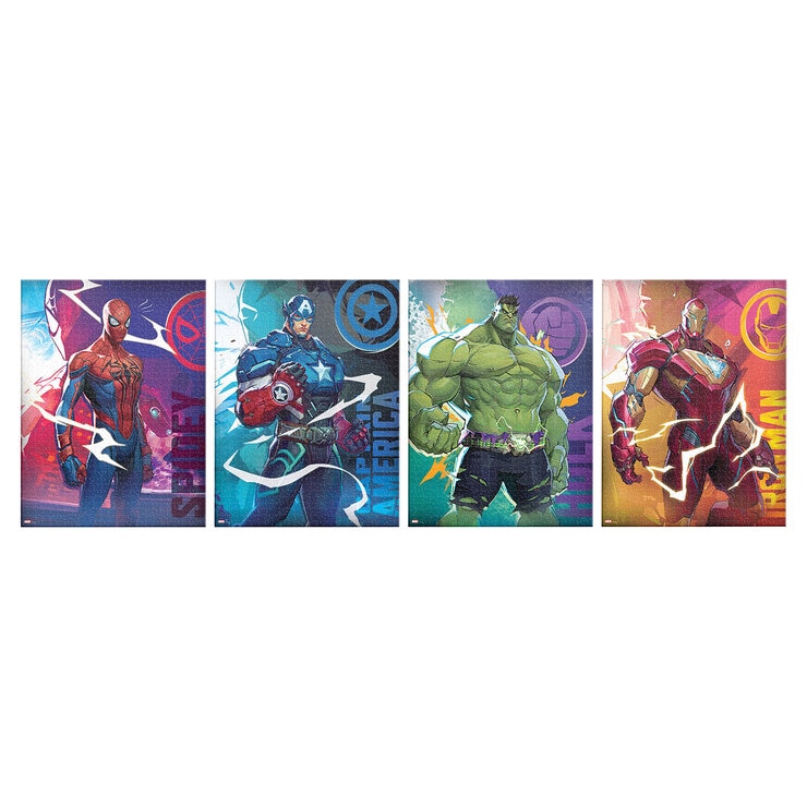 Rompecabezas Coleccionables 4PK - Rivals Marvel