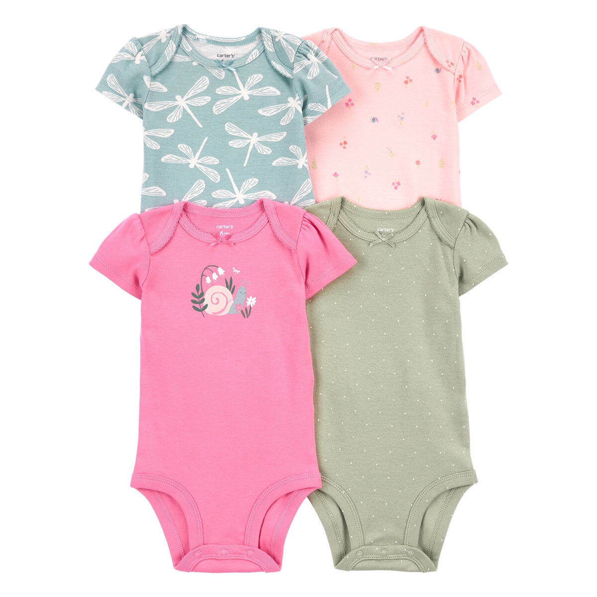 Carter's Pañalero 4 piezas para Bebés Rosa 3 Meses