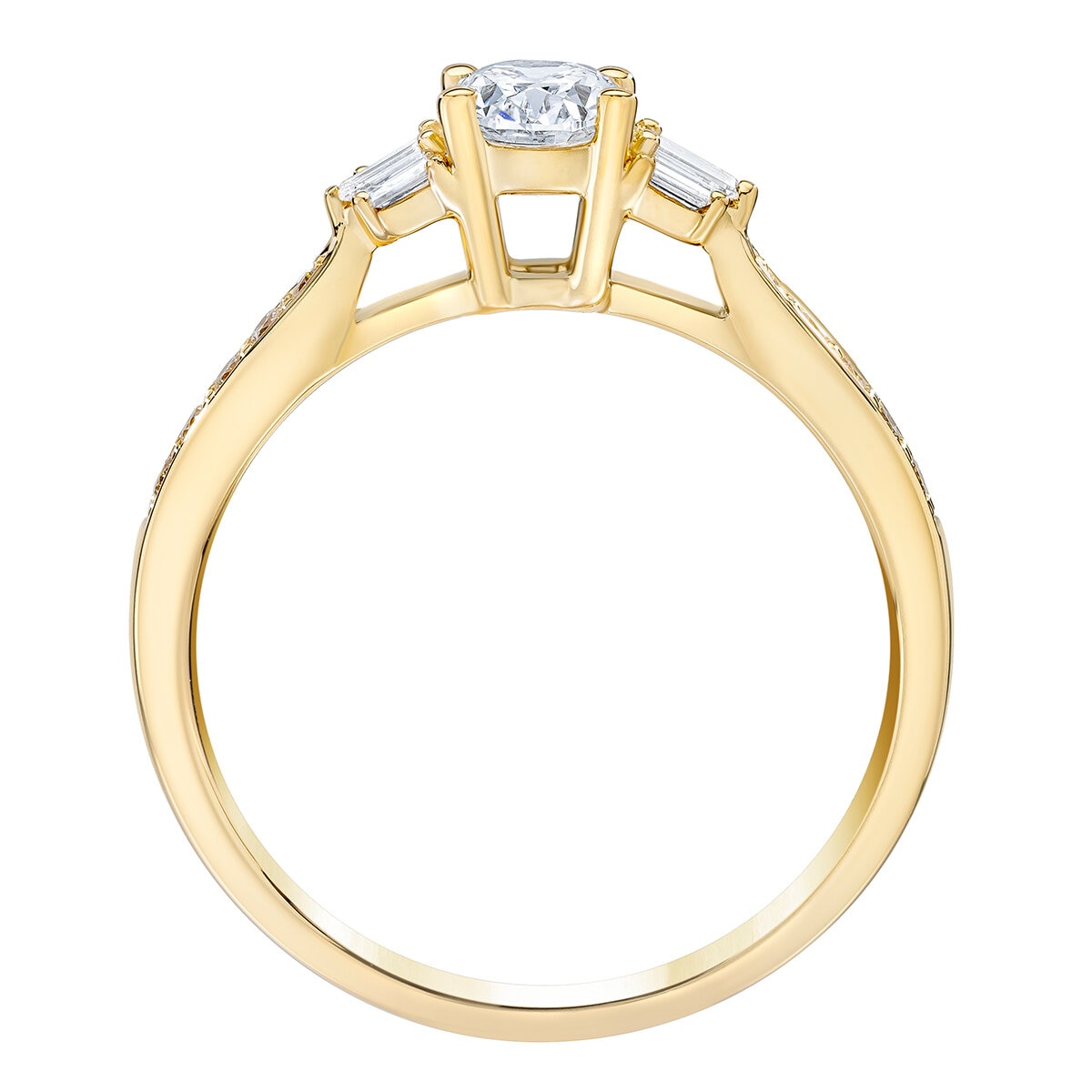 Anillo de Diamantes .75CTW, Oro Amarillo 14K