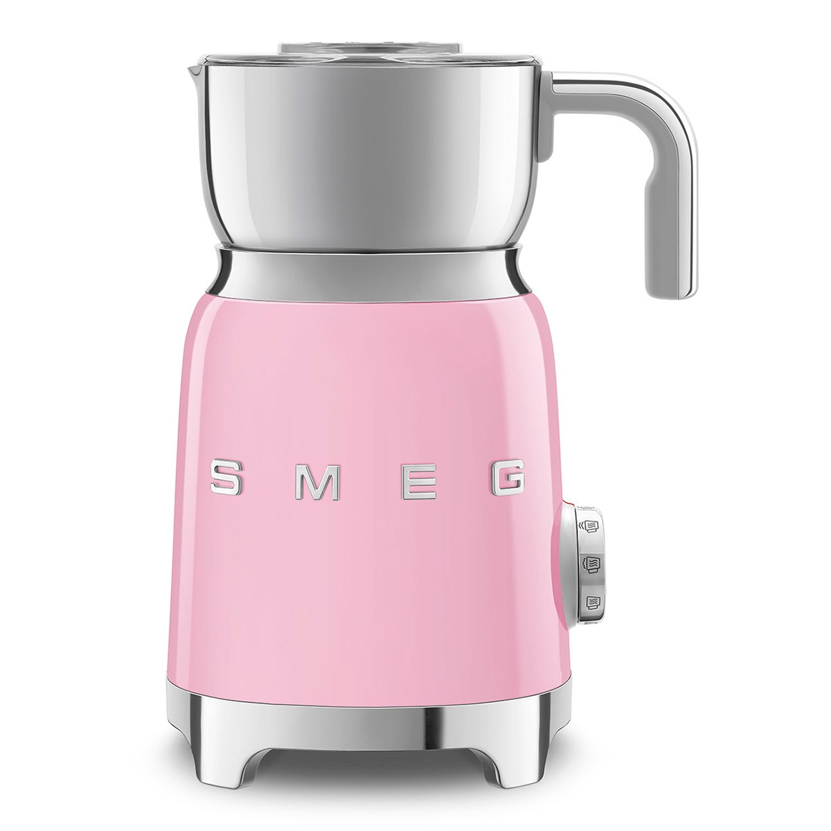 Smeg Espumador de Leche Rosa