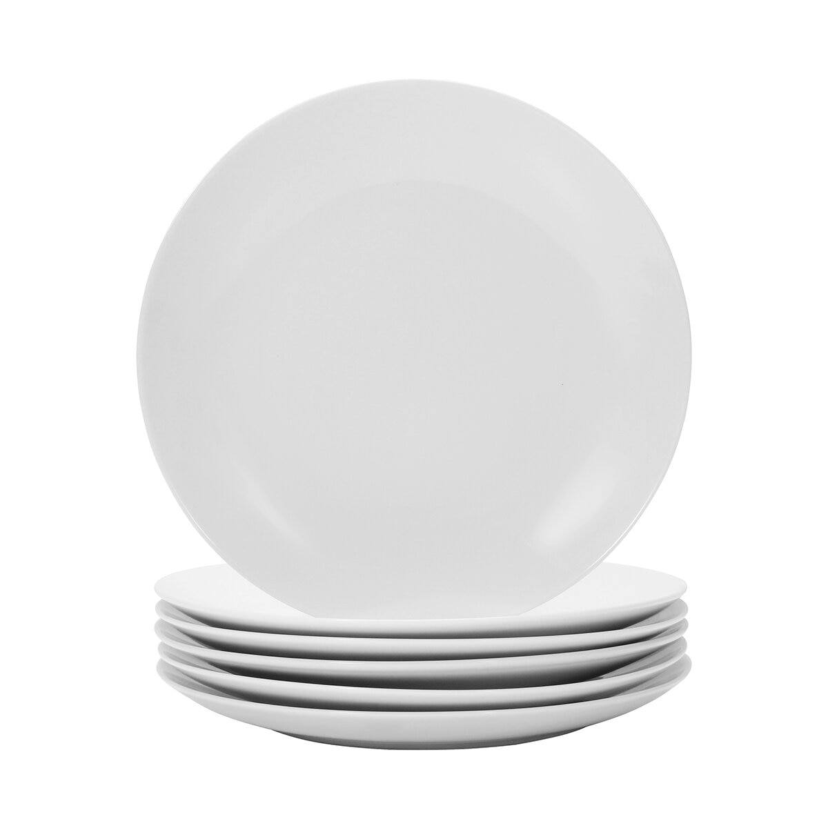 Crown Baccara Juego de 6 Platos de Porcelana