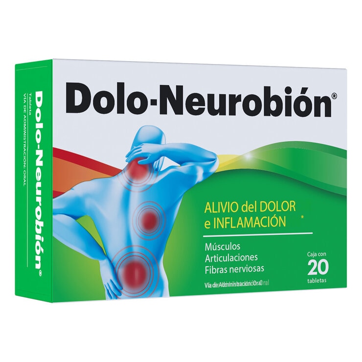 Dolo Neurobión 50mg 2 Cajas de 20 Tabletas c/u